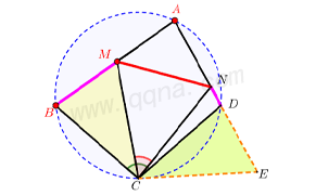 一般四边形(四点共圆+邻边相等)的半角模型