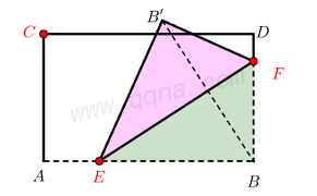 矩形翻折模型(折痕不过矩形顶点)