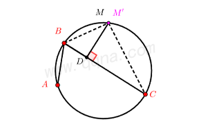 阿基米德折弦逆定理2